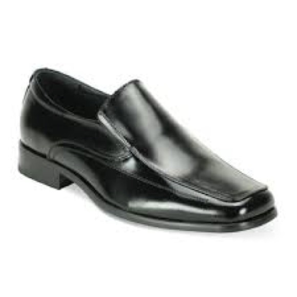 Royal Shoes Other - Men’s Royal Shoes Black Faux Leather Slip On Oxford Dress Shoes Size 8 US!